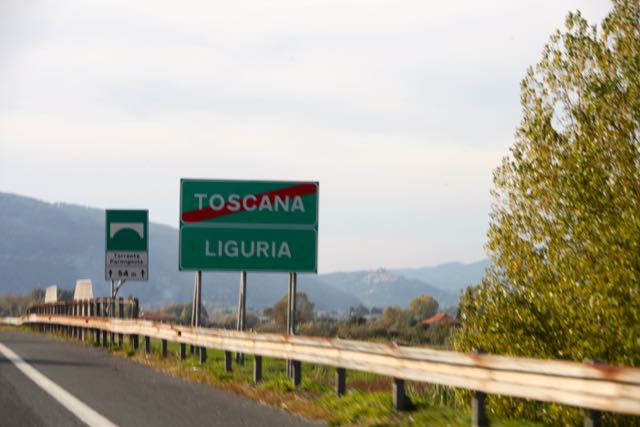 Saindo da Toscana, entramos na Liguria